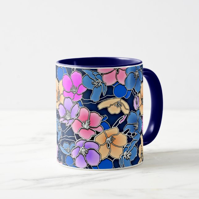 Taza Patrón floral estilístico 46 (Anverso derecho)