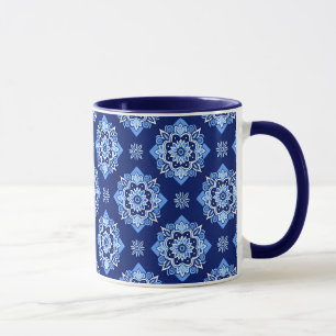 Taza Patrón floral geométrico de Moda Boho