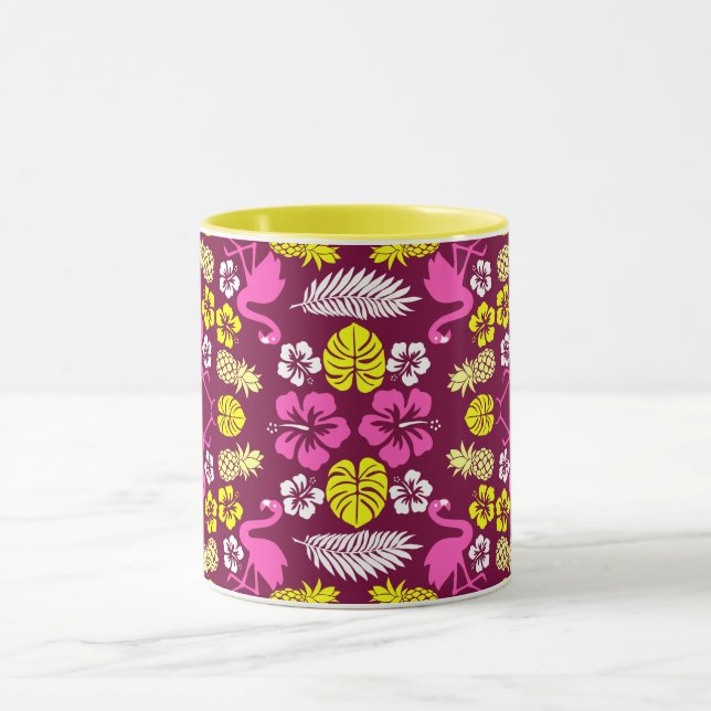 Taza Patrón Floral Tropical Frutal (Centro)