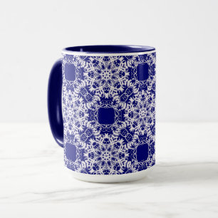 Taza patrón floral victoriano