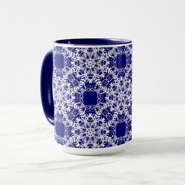 Taza patrón floral victoriano (Anverso izquierdo)