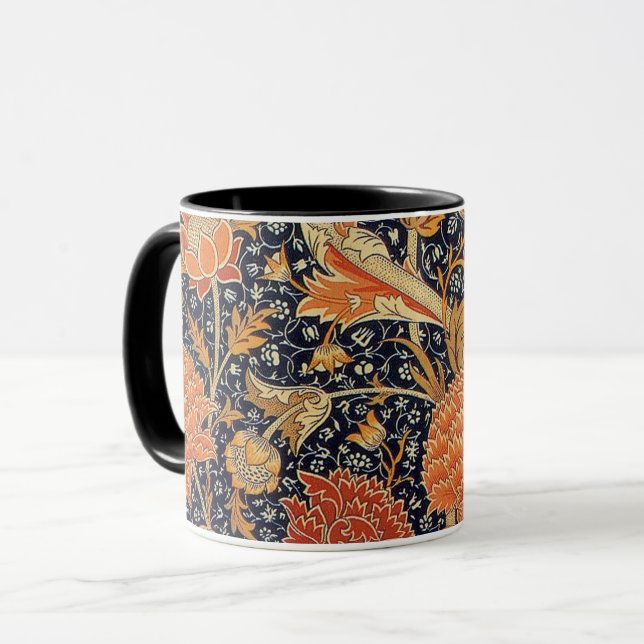 Taza Patrón floral vintage, William Morris (Anverso izquierdo)