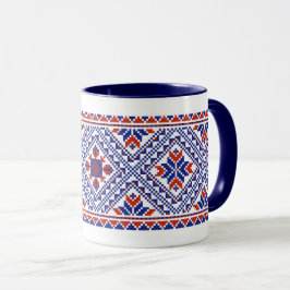 Taza Patrón folclórico ucraniano