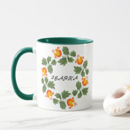 Taza Patrón folclórico ucraniano. Personalizado de Ucra