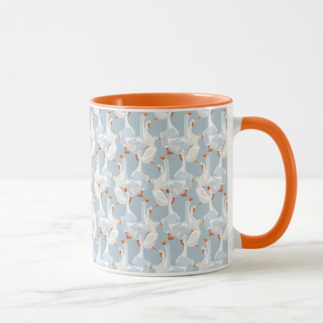 Taza Patrón geo blanco (Derecha)