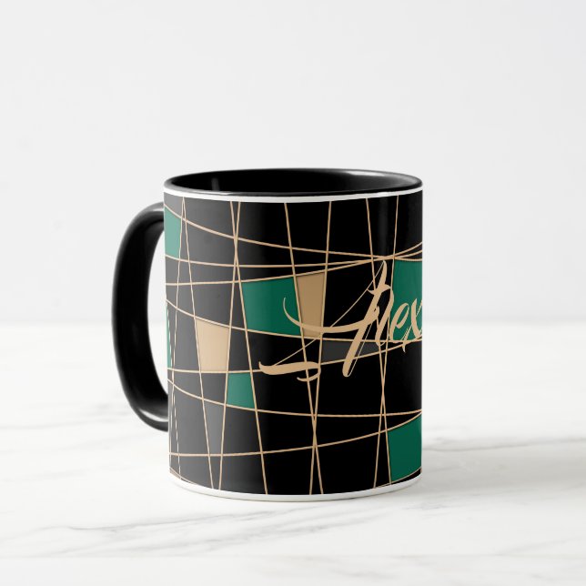 Taza Patrón geométrico abstracto (Anverso izquierdo)