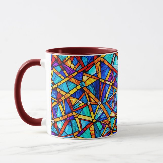 Taza Patrón geométrico abstracto 22 - Café Mug (Izquierda)