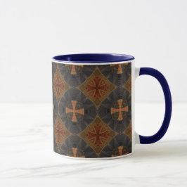 Taza Patrón geométrico cruciforme