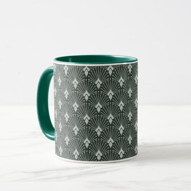 Taza Patrón geométrico elegante, art deco. (Anverso izquierdo)