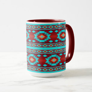 Taza Patrón geométrico étnico.