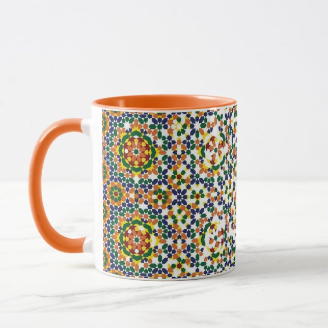 Taza Patrón geométrico marroquí (Izquierda)