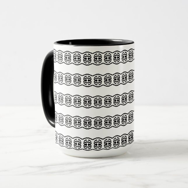 Taza Patrón geométrico moderno y hermoso (Anverso izquierdo)