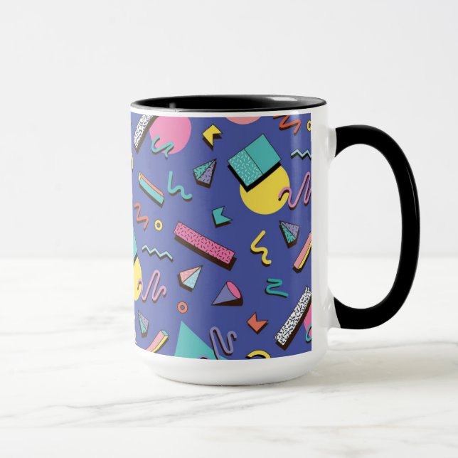 Taza Patrón geométrico retro (Derecha)
