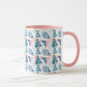 Taza Patrón geométrico tropical