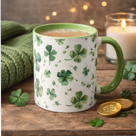 Taza Patrón gigante de San Patricio acuarela