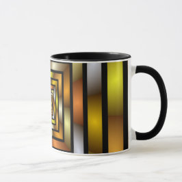 Taza Patrón gráfico de fragmentos de color de túnel lum