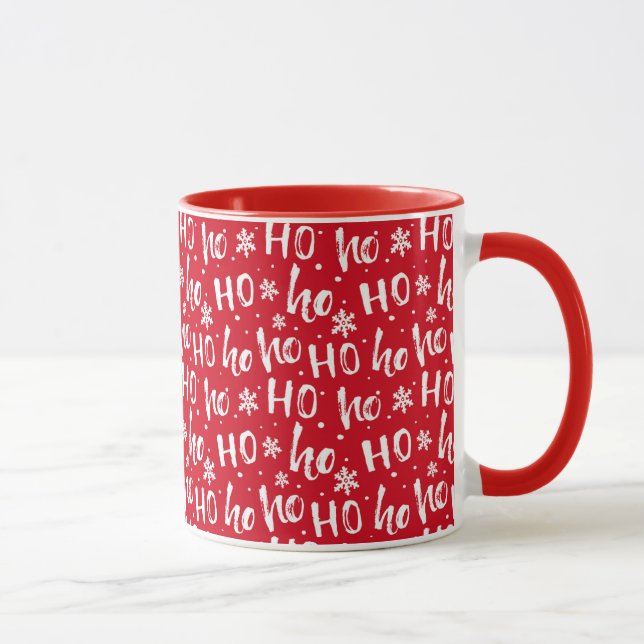 Taza Patrón Ho Ho Ho Ho Snowflake (Derecha)