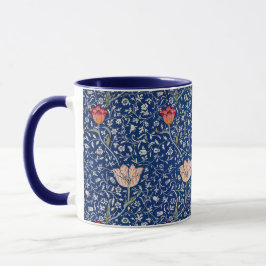 Taza Patrón Índigo Floral Tulipán Antiguo de William Mo