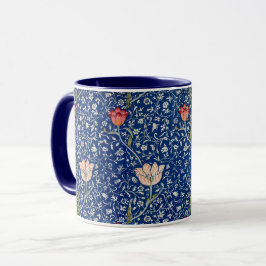 Taza Patrón Índigo Floral Tulipán Antiguo de William Mo