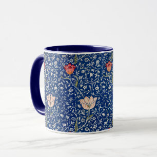 Taza Patrón Índigo Floral Tulipán Antiguo de William Mo