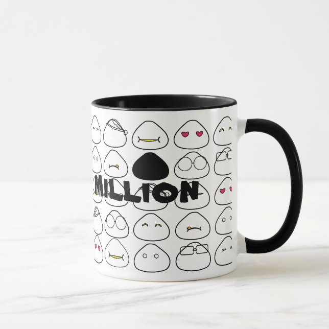Taza Patrón japonés de flúo de onigiri (Derecha)