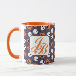 Taza Patrón Kawaii de Halloween