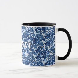 Taza Patrón militar azul digital