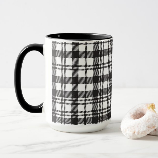 Taza Patrón minimalista moderno (Con donut)