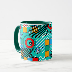 Taza Patrón moderno abstracto creativo multicolor