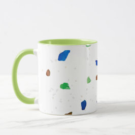 Taza Patrón moderno de Cristal Terrazzo