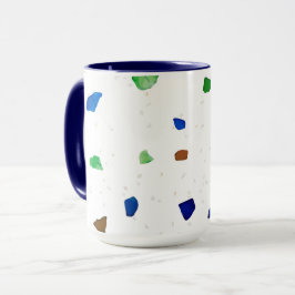 Taza Patrón moderno de Cristal Terrazzo