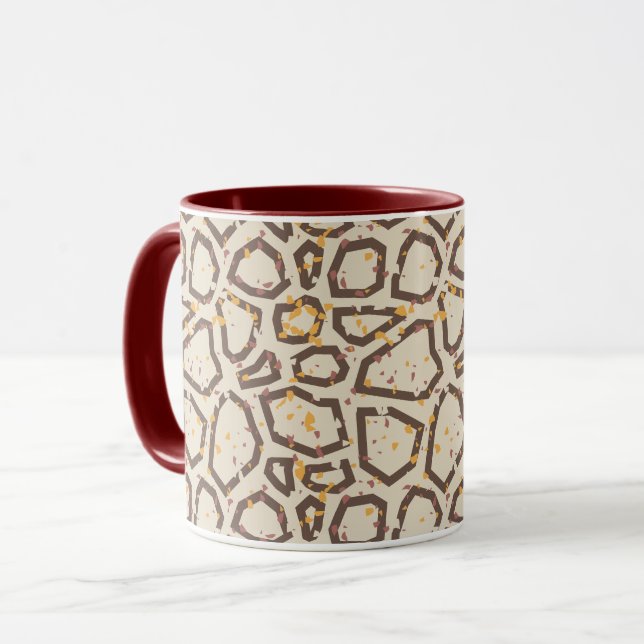 Taza Patrón moderno de Terrazzo (Anverso izquierdo)