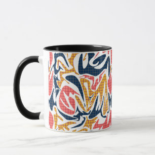 Taza Patrón moderno sin fisuras de la escuela memphis a