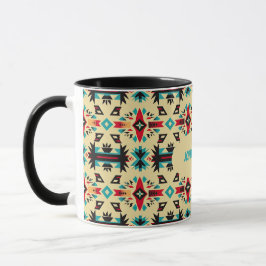 Taza Patrón nativo americano y editable