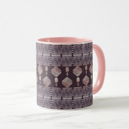 Taza Patrón nativo de las tribus étnicas africanas 