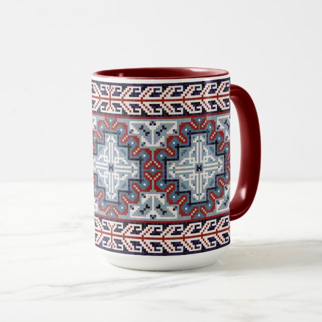 Taza Patrón Navajo de indios nativos americanos (Anverso derecho)