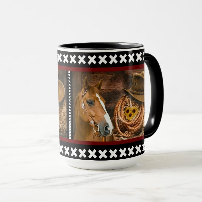 Taza Patrón occidental de Lasso Gorra Vaquero de Caball (Anverso derecho)