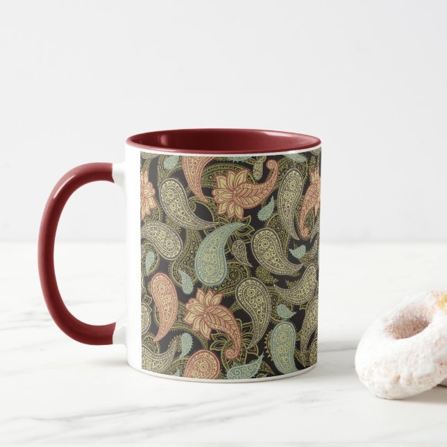 Taza Patrón Paisley (Con donut)