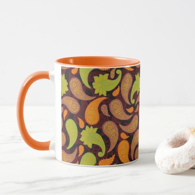 Taza Patrón Paisley (Con donut)