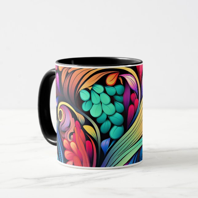 Taza Patrón Paisley colorido (Anverso izquierdo)