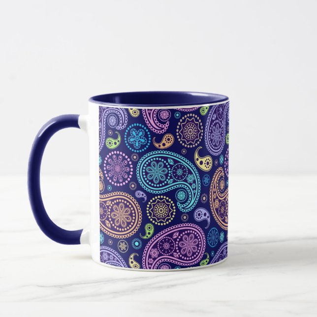 Taza Patrón Paisley moderno (Izquierda)