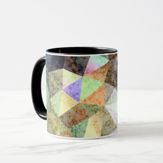 Taza Patrón poligonal de mármol (Anverso izquierdo)