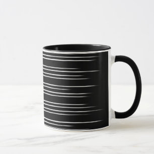 Taza Patrón rayado de blanco y negro de Guay