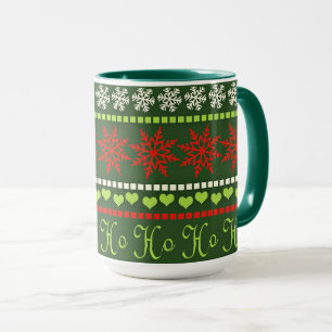 Taza Patrón repetitivo de Navidad popular