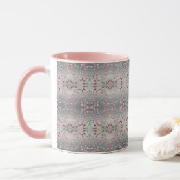 Taza Patrón Rosa Y Bonito