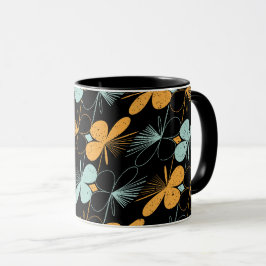 Taza Patrón sin fisuras de formas florales
