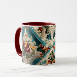 Taza Patrón sinusal floral italiano