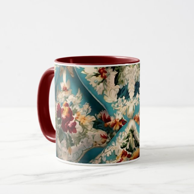 Taza Patrón sinusal floral italiano (Anverso izquierdo)