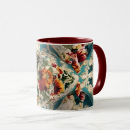 Taza Patrón sinusal floral italiano