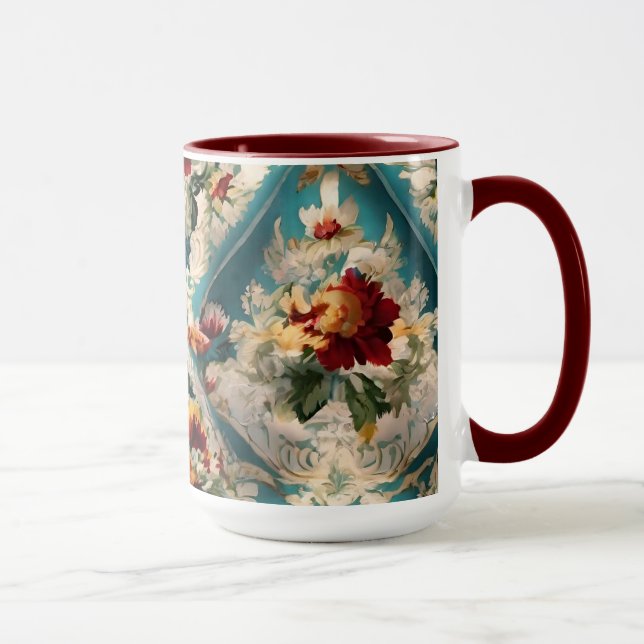 Taza Patrón sinusal floral italiano (Derecha)
